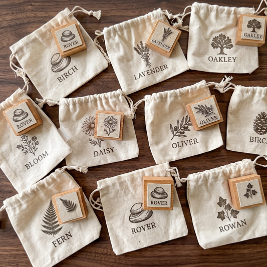 Rustic Wood Texture Background Stamp
