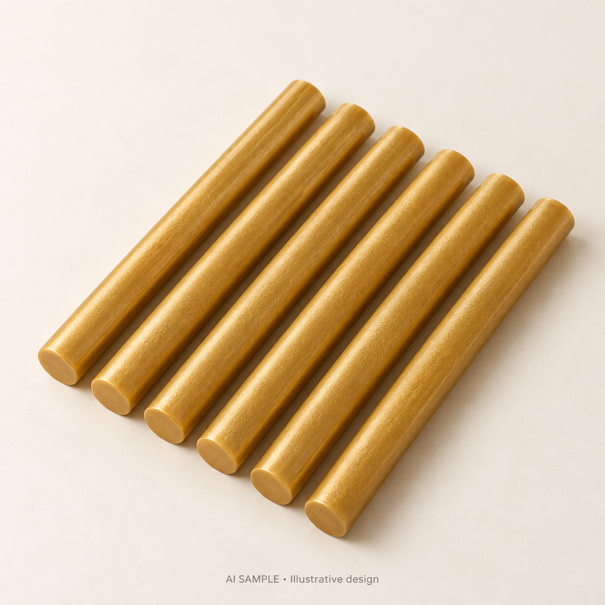 AI SAMPLE: Original illustrative concept for Decorative Seal Wax Sticks. Not an actual product photograph. Design, proportions and colors require merchant approval. Props are not included.