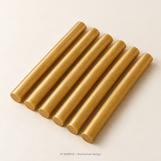 AI SAMPLE: Original illustrative concept for Decorative Seal Wax Sticks. Not an actual product photograph. Design, proportions and colors require merchant approval. Props are not included.