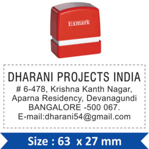 Exmark Address Stamp 03