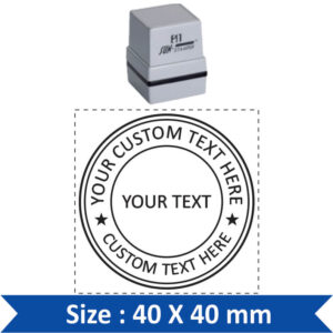 Sun Round Stamp / Seal Stamp / Custom Stamp 40 mm